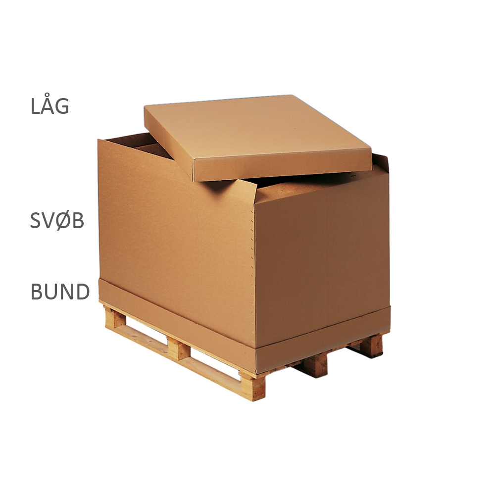 Bund/låg 1190x790x100 mm 1-lags  - FSC®
