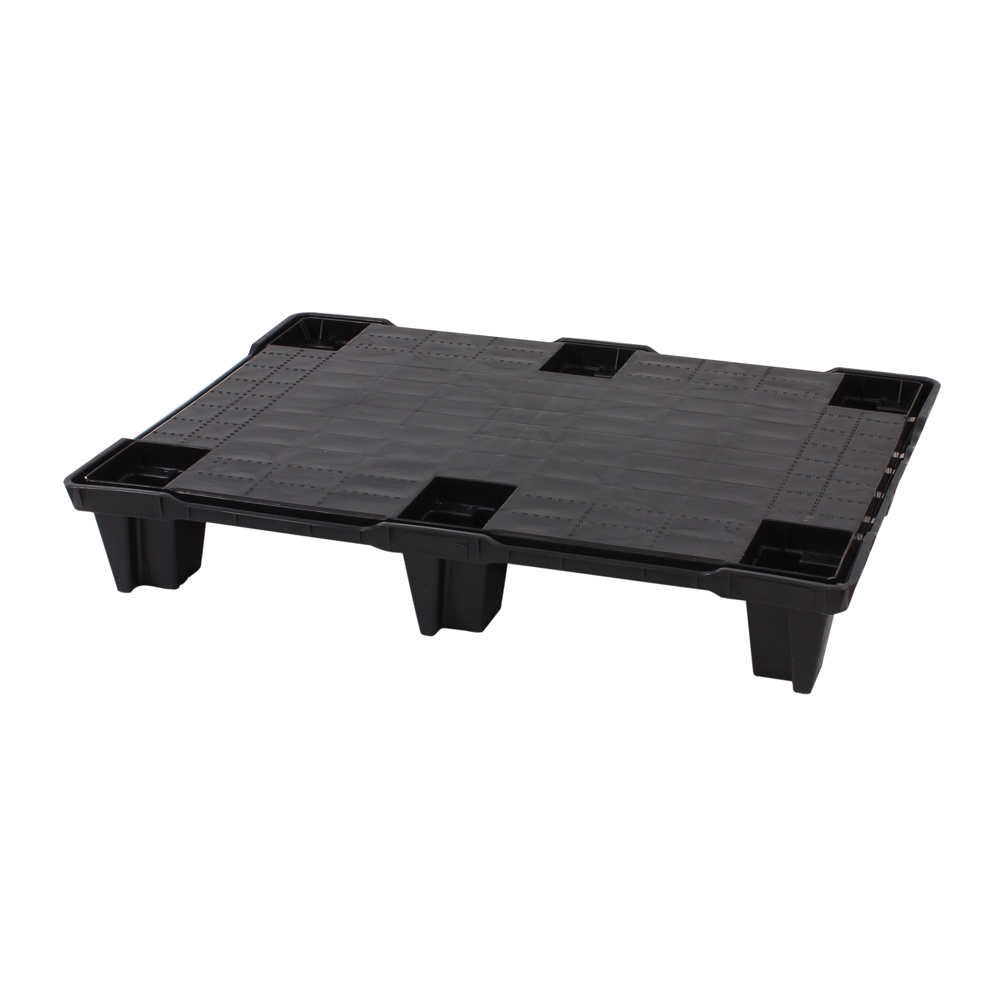 Plastpalle 800x600 mm Sort - 100% RECYCLE
