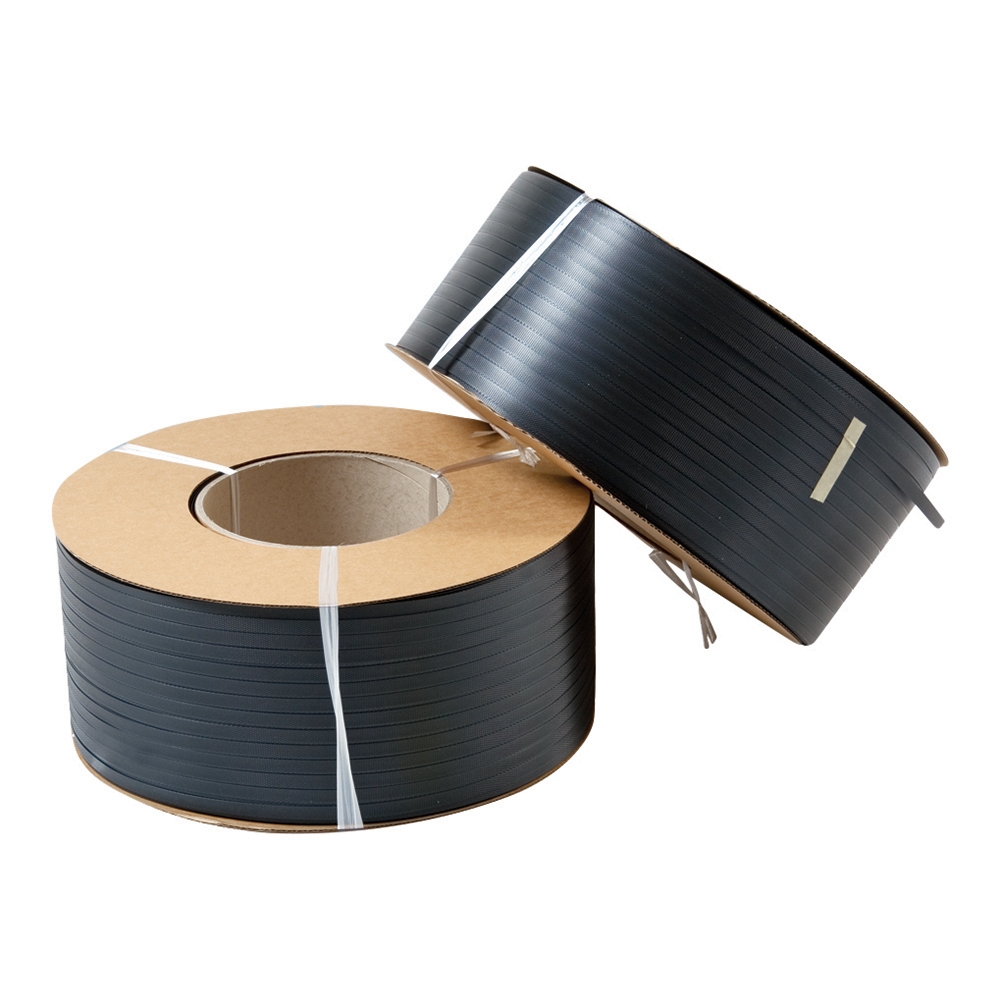PP bånd Sort, 12,5x0,73 mm ø406 mm 