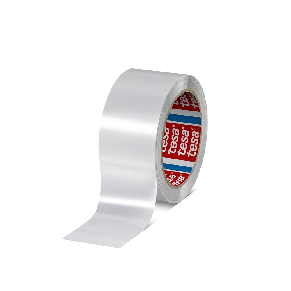Tape 50 mmx66 m hvid PET TESA 60412 - 70% Recycled